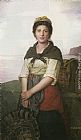 Eugenie Marie Salanson Fisherwoman painting